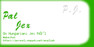 pal jex business card